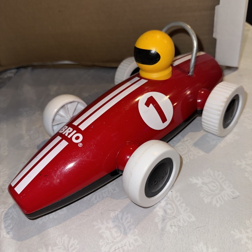 Brio Red Remote Control Race Car w/White‎ Stripes ~ NO REMOTE Included